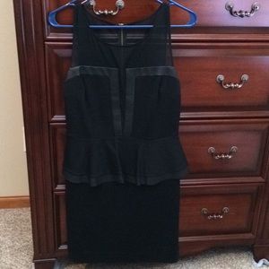 Black Peplum Express Dress